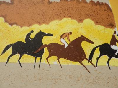 Serge LASSUS : Randonnée en automne, Lithographie originale signée 2