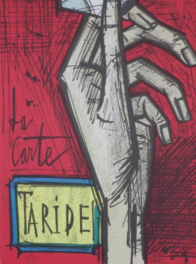 Bernard BUFFET : La carte, Lithographie originale 2
