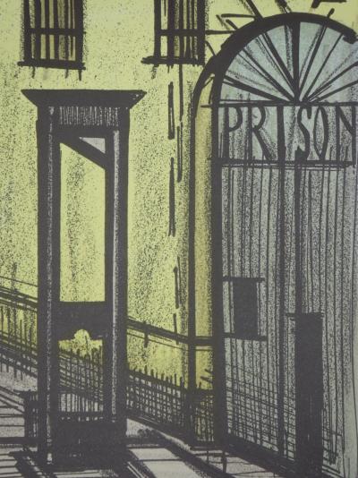 Bernard BUFFET : La Guillotine, Lithographie originale 2
