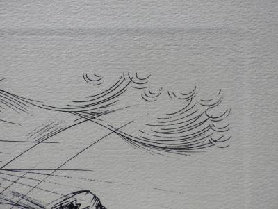 André MASSON : Le temps qui court, Gravure signée, 1951 2