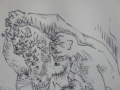 André MASSON : L'Idylle, Gravure signée, 1951 2