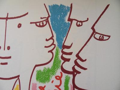 Jean COCTEAU : Europe - le temps de la réflexion, Lithographie signée 2