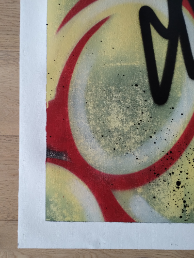 SEEN (Richard Mirando) - Blue Yellow 2024 - Peinture sur toile 2