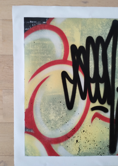 SEEN (Richard Mirando) - Blue Yellow 2024 - Peinture sur toile 2