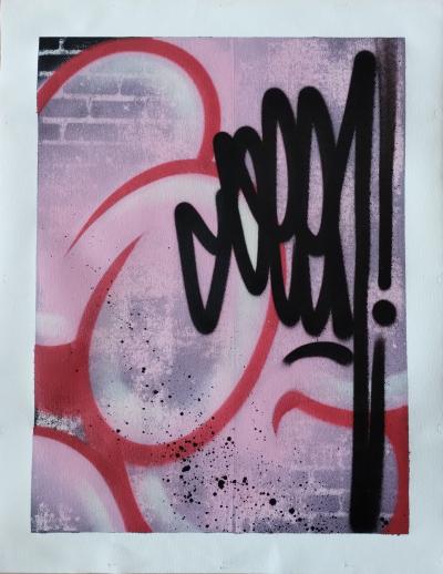SEEN (Richard Mirando) - Blue Pink 2024 - Peinture sur Toile 2