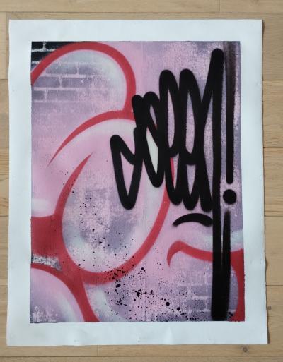 SEEN (Richard Mirando) - Blue Pink 2024 - Peinture sur Toile 2