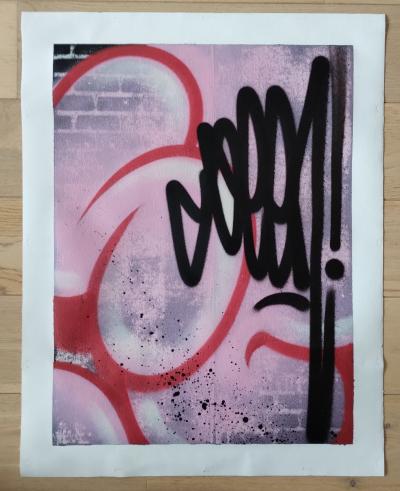 SEEN (Richard Mirando) - Blue Pink 2024 - Peinture sur Toile 2