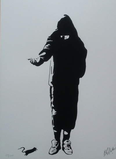 Blek the Rat - The Beggar - Original screenprint signed in pencil 2
