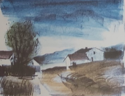 Maurice de Vlaminck  - Arbre vert (1924)  - Lithographie originale en couleurs signée au crayon 2