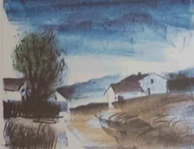 Maurice de Vlaminck  - Arbre vert (1924)  - Lithographie originale en couleurs signée au crayon 2