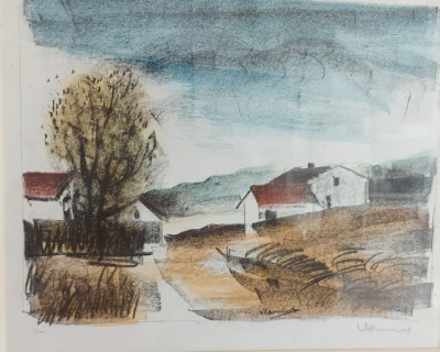 Maurice de Vlaminck  - Arbre vert (1924)  - Lithographie originale en couleurs signée au crayon 2