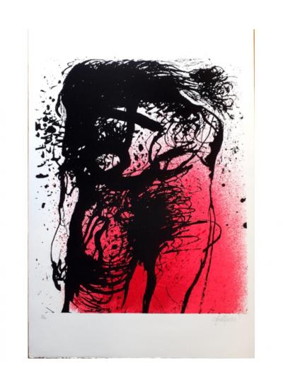John CHRISTOFOROU - Corps Rouge - Lithographie signée 2