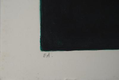 Albert ZAVARO : Coucher du soleil en promenade - Lithographie originale signée 2