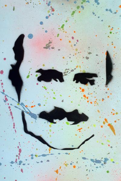 SPACO - Michel Blanc, 2024 peinture pop street art 2
