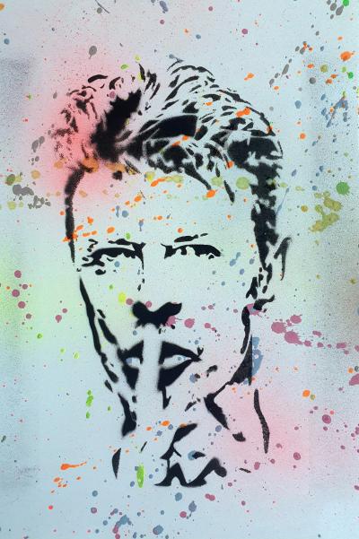 SPACO - David Bowie  , 2024 peinture pop street art 2