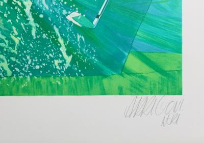 Jean-François ARRIGONI-NERI - Golfeur, 1990 - Lithographie originale signée 2