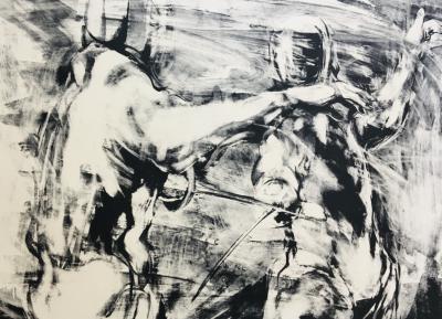 Les Escrimeurs, 1980 - Lithographie originale signée 2