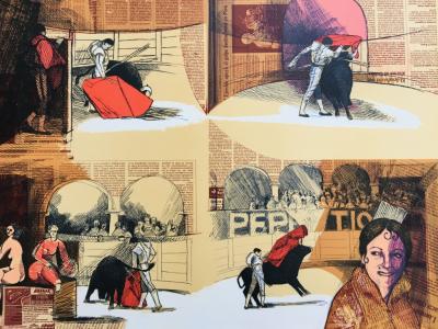 Herman BRAUN-VEGA - Toros, 1994 - Lithographie originale signée 2