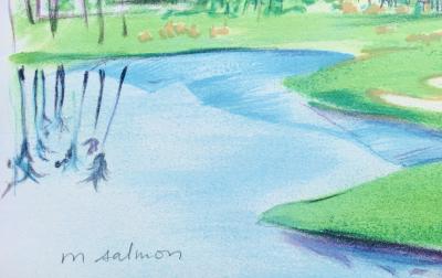 Michèle SALMON - Parcours, 1990 - Lithographie originale signée 2
