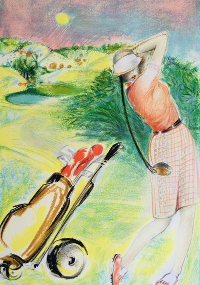 Michèle SALMON - Swing, 1990 - Lithographie originale signée 2