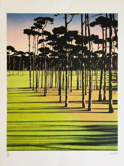 Daniel SCIORA - Parcours, 1990 - Lithographie originale signée 2