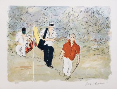 Urbain HUCHET  - Sur le parcours, 1990 - Lithographie originale signée 2