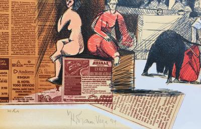 Herman BRAUN-VEGA - Toros, 1994 - Lithographie originale signée 2