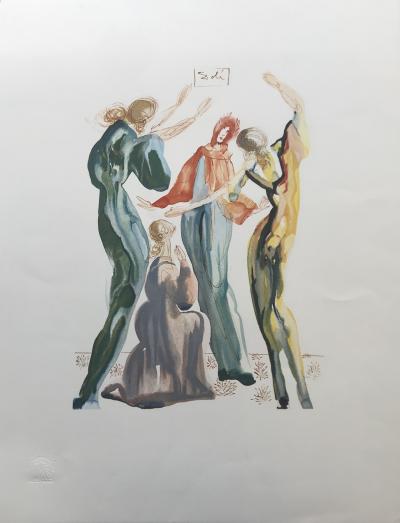 Salvador DALI – Der Tanz, Lithographie 2