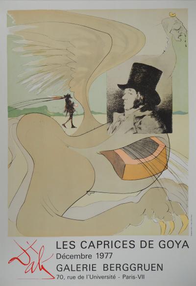 Salvador DALI - Les Caprices de Goya, 1977 - Affiche lithographique 2