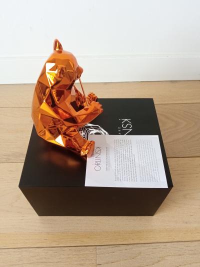 Orlinski - Panda Spirit Orange - sculpture 2