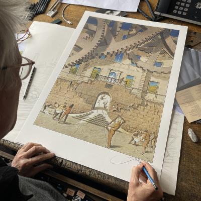 François SCHUITEN, Horlogers des rêves, 2024 - impression offset 2
