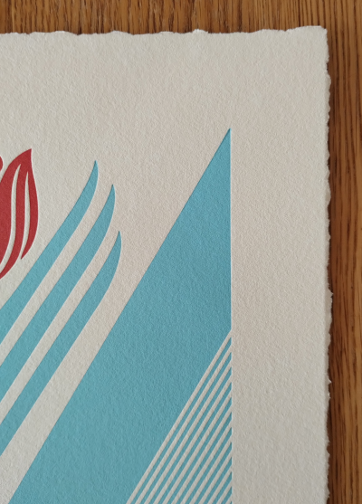 Shepard FAIREY (Obey) - Green Power Factory (Letterpress) - Impression typographique 2