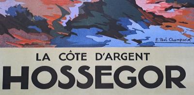 E. Paul Champseix (d’après) - Pinède à Hossegor - Affiche 2