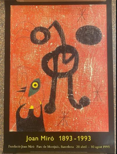 Joan Miro (after) - Joan Miro 1893 to 1993 - Original poster 2