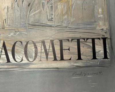 Alberto Giacometti (d’après) - Galerie Maeght, 1990, rue d’Alesia - Affiche 2
