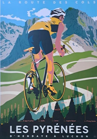 Les Pyrénées - D’Hendaye à Luchon : la course des cols - Affiche