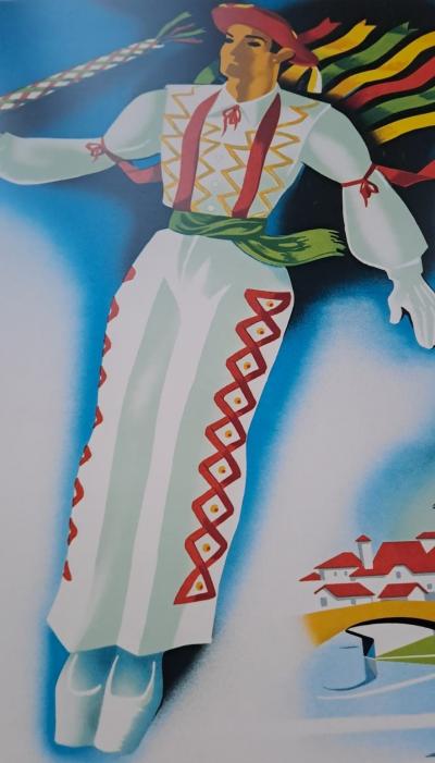 Muro URRIZA - Pays Basque - Fêtes traditionnelles à Saint-Jean Pied de Port - Affiche 2