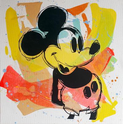 PyB -  Mickey Warhol , 2024 - peinture pop street art 2