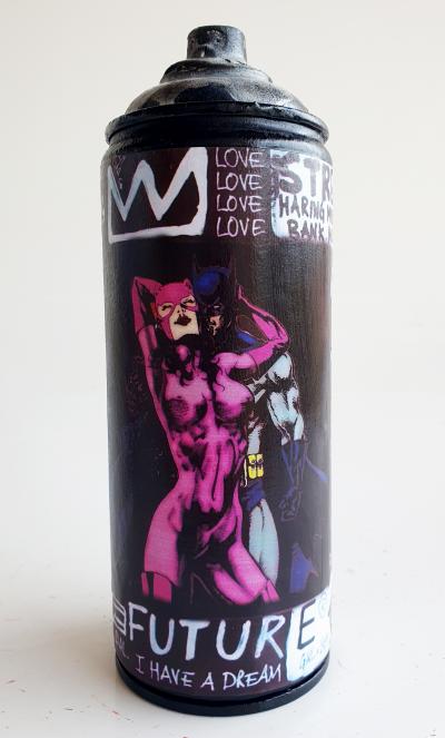 SPACO - Batman love Catwoman  , 2024  - Sculpture pop street art 2