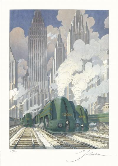 François SCHUITEN, La Type 12 - New-York, 2024, offset