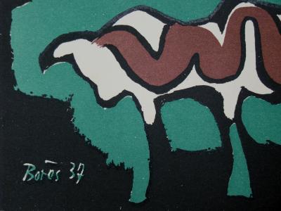 FRANCISCO BORES - Les quartre éléments - Terre, 1937 - Lithograph signed 2