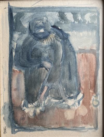 Maurice DENIS - Dessin gouache original signé - mouvement Nabi 2