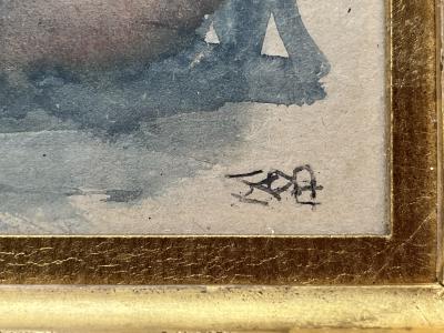 Maurice DENIS - Dessin gouache original signé - mouvement Nabi 2