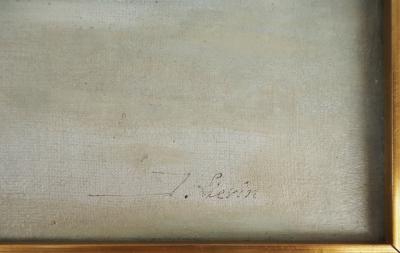 Eugène GALIEN LALOUE : Le château de Chillon sur le lac Léman, Huile sur huile Signée 2