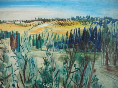 Jean Dufy、Paysage a Preuilly sur Claisse Jean Dufy、Paysage a Preuilly sur Claisse Landscape