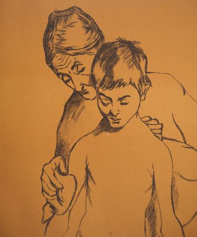Suzanne VALADON : Grand-mère et Enfant, Lithographie signée 2