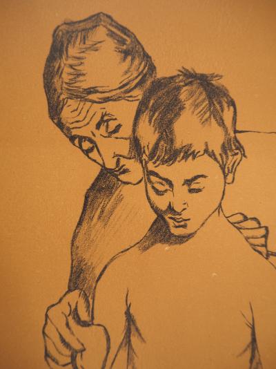 Suzanne VALADON : Grand-mère et Enfant, Lithographie signée 2