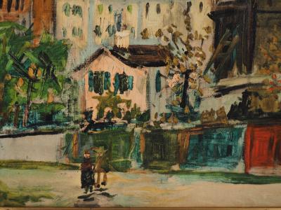 Maurice UTRILLO : Montmartre, Moulin de la Galette - Lithographie sur toile 2