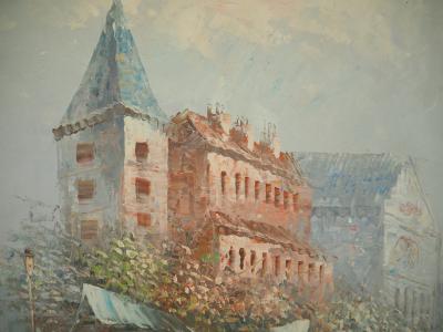 Caroline Burnett : Après-midi en ville, Huile sur toile 2