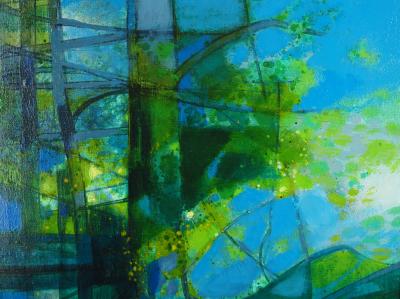 Camille HILAIRE : Normandie, Bord de l’Eure - Huile sur toile Signée 2